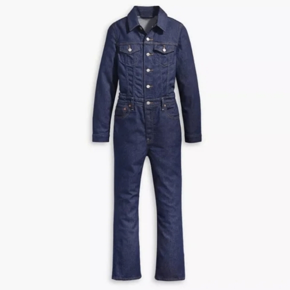 Levi's Dark Blue Denim Jumpsuit - Picture 5 of 15